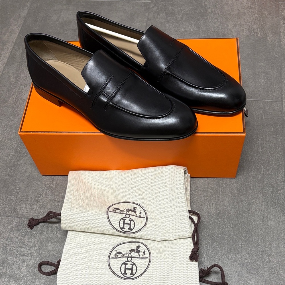 BNIB Authentic Hermes Plaza Moccasin Loafer